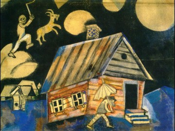  st - Study for the painting Rain contemporary Marc Chagall